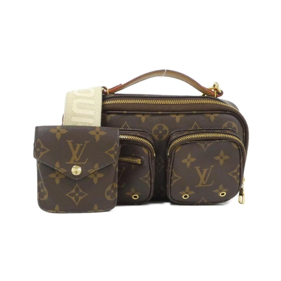 Louis Vuitton Monogram Utility Crossbody Shoulder Bag M80446: --- Catalog ---Category: SizeSize (HxWxD): 13cm x 20cm x 9cm / 5.11'' x 7.87'' x 3.54''Category: DesignType: Pouch, Shoulder bagColor: MarronGender: WomenMaterial: Coated canvas Hardware Color: