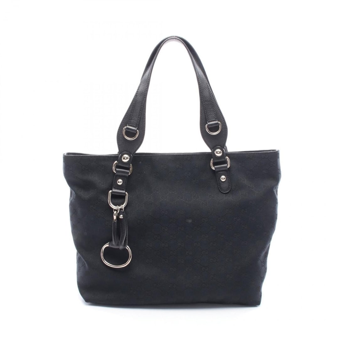 Gucci Icon Bit Guccissima Tote Bag, Canvas, Women's, Black, 229852: --- Catalog ---Category: SizeSize (HxWxD): 30cm x 35cm x 15cm / 11.81'' x 13.77'' x 5.9''Strap Length: 55.5cm / 21.85''Category: DesignType: Tote bagColor: BlackGender: WomenMaterial: Canvas Category: