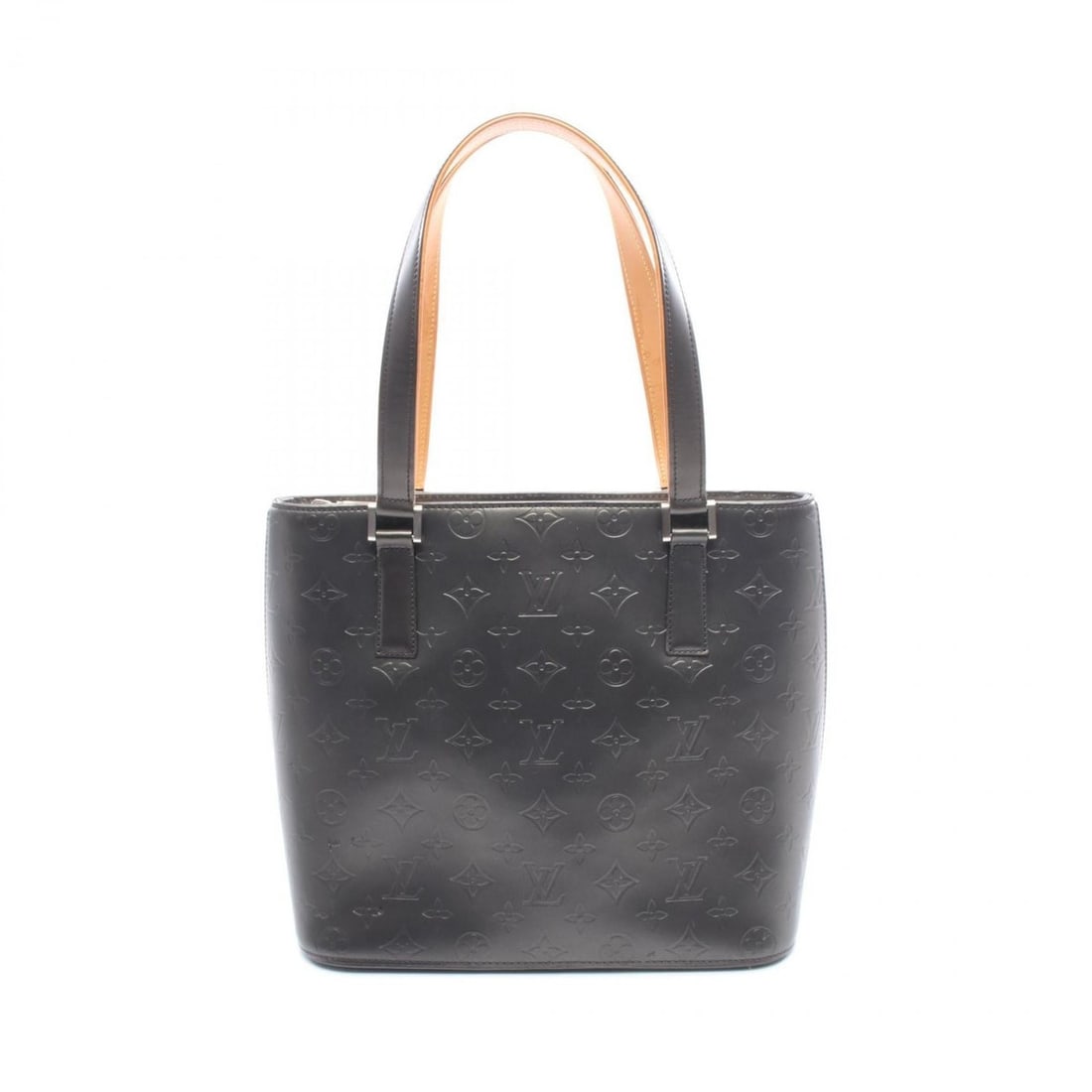 Louis Vuitton Stockton Handbag, Monogram Matte Leather, Women's, Black, M55112: --- Catalog ---Category: SizeSize (HxWxD): 26cm x 29.5cm x 14cm / 10.23'' x 11.61'' x 5.51''Handle Length: 51cm / 20.07''Category: DesignType: HandbagColor: BlackGender: WomenMaterial: Monogram Mat Ca