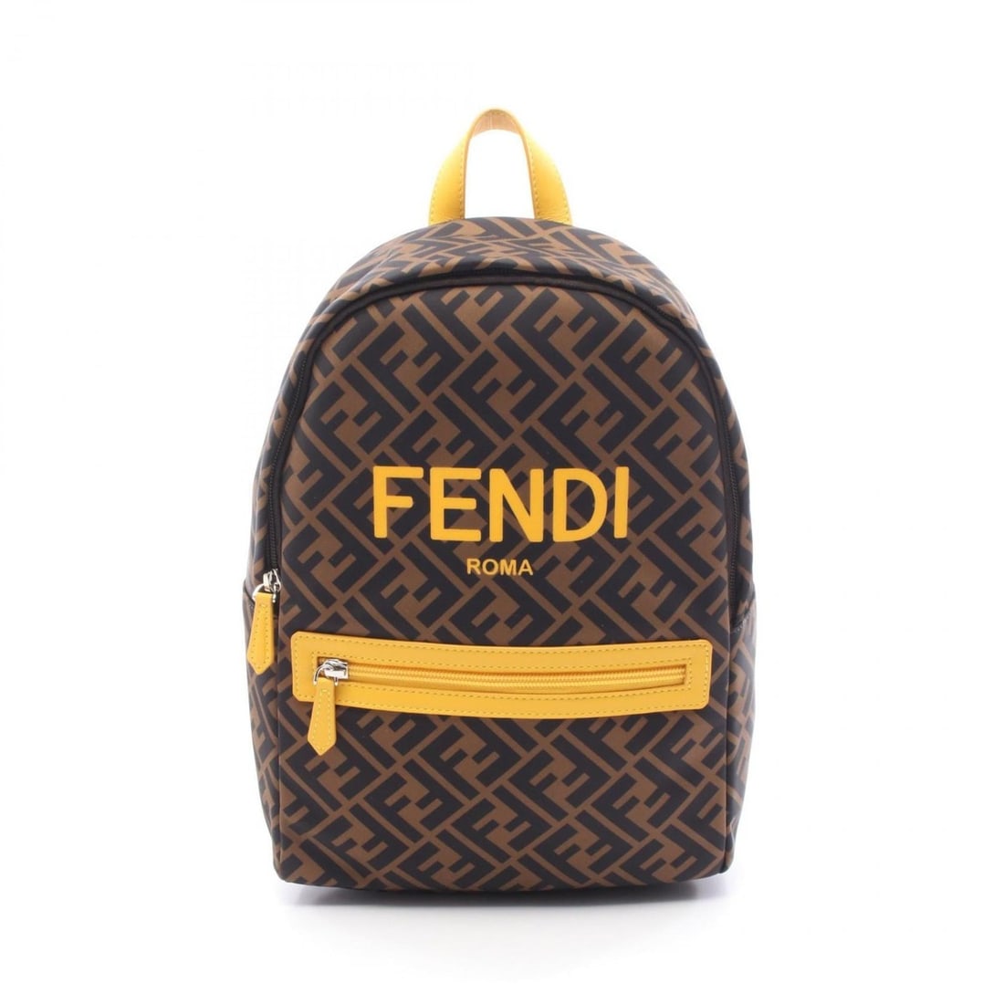 Fendi Zucca Backpack, Nylon and Leather, Men's Women's, Brown, Black, Yellow, 8BZ040: --- Catalog ---Category: SizeSize (HxWxD): 32cm x 22cm x 9cm / 12.59'' x 8.66'' x 3.54''Strap Length: 36cm - 63cm / 14.17'' - 24.8''Handle Length: 16cm / 6.29''Category: DesignType: BackpackColor: Bla