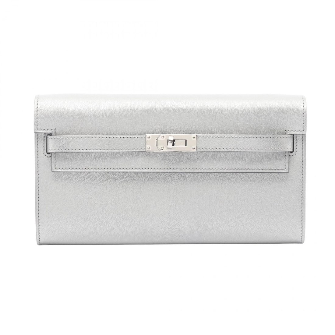 Hermes Hermès Kelly To Go Shoulder Bag in Leather, Chevre Shamquila, Silver, Argent: --- Catalog ---Category: SizeSize (HxWxD): 11.5cm x 20.5cm x 3.5cm / 4.52'' x 8.07'' x 1.37''Strap Length: 110cm / 43.3''Category: DesignType: Shoulder bagColor: ArgentGender: WomenMaterial: Leather H