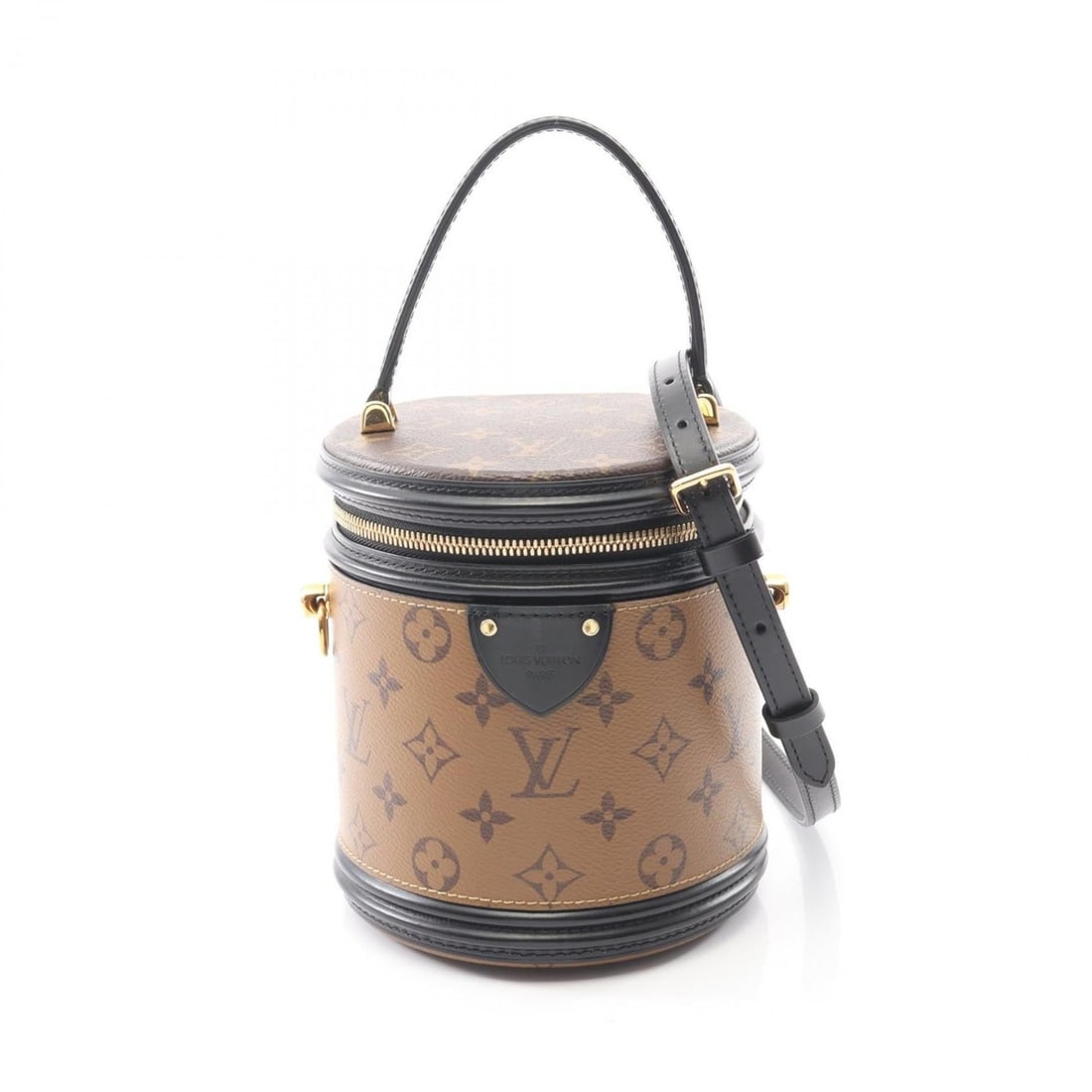 Louis Vuitton Cannes Handbag, Coated Canvas and Leather, Monogram Reverse, Women's, Brown Black,: --- Catalog ---Category: SizeSize (HxWxD): 17cm x 14.5cm x 14cm / 6.69'' x 5.7'' x 5.51''Strap Length: 117cm - 127cm / 46.06'' - 49.99''Handle Length: 25cm / 9.84''Category: DesignType: HandbagColor: