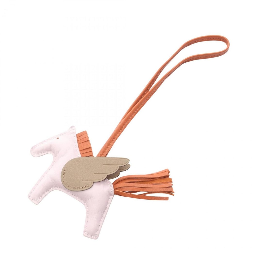 Hermes Hermès Rodeo Pegasus PM Charm Accessory Leather Anjou Miro Swift Women's Pink Brown Beige (1 of 15)