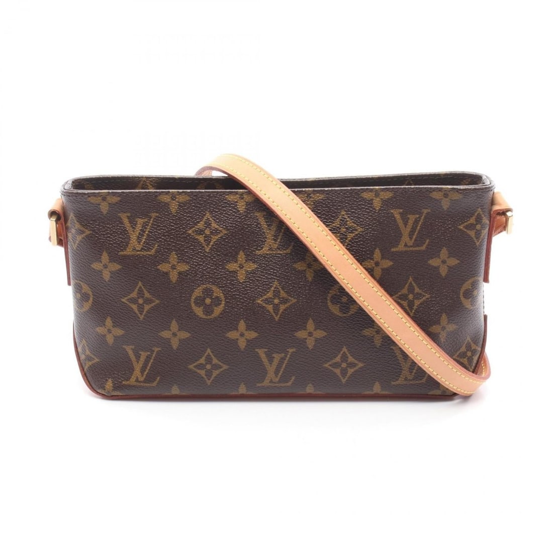 Louis Vuitton Trotter Shoulder Bag, Coated Canvas and Leather, Monogram, Women's, Brown, M51240 (1 of 17)