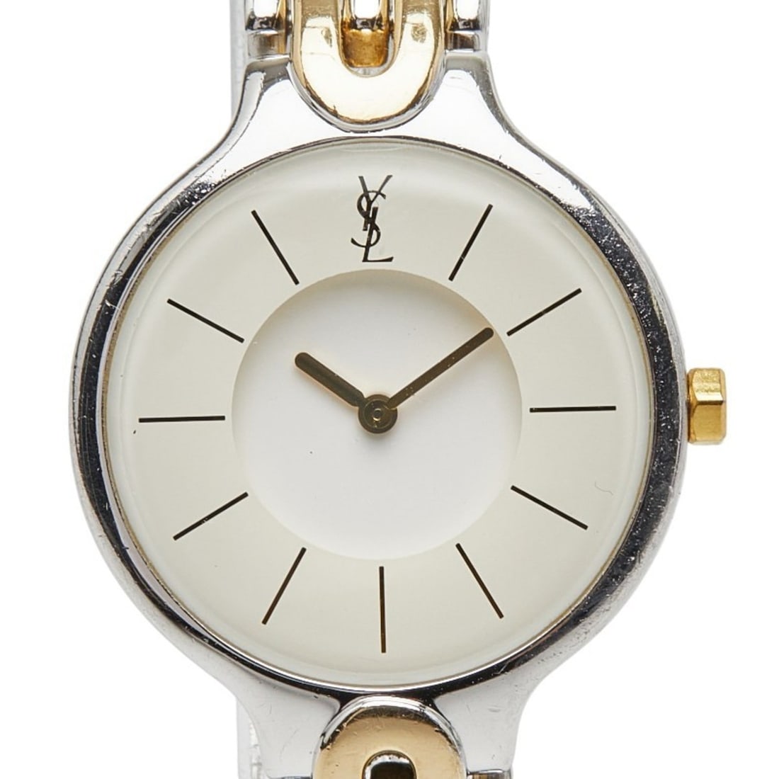 Yves Saint Laurent Women's Watch 5421-H08070Y Japanese Quartz Movement White Dial Metal: --- Catalog ---Category: SizeWrist Size: 15cm / 5.9''Case Diameter: 22.2mm / 0.87''Category: DesignType: WristwatchGender: WomenColor (Dial): WhiteCategory: GeneralMPN: 5421-H08070YBrand: Yves Saint L