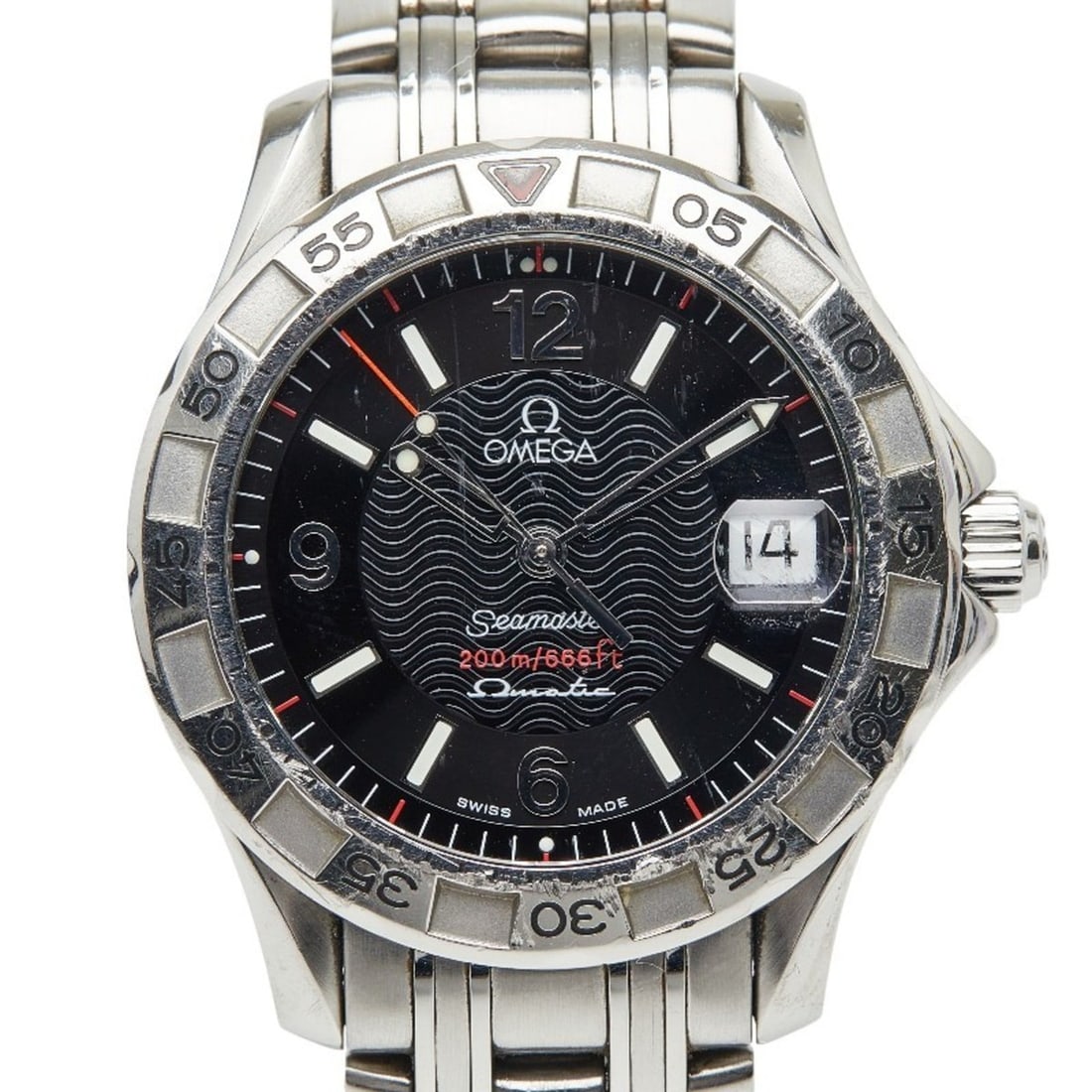 Omega Seamaster Omegamatic Watch 2516.50 Quartz Black Dial Stainless Steel Men's OMEGA: --- Catalog ---Category: SizeWrist Size: 17cm / 6.69''Case Diameter: 40.4mm / 1.59''Category: DesignType: WristwatchGender: MenColor (Dial): BlackMaterial (Band): Stainless steelMaterial (Case): Stain