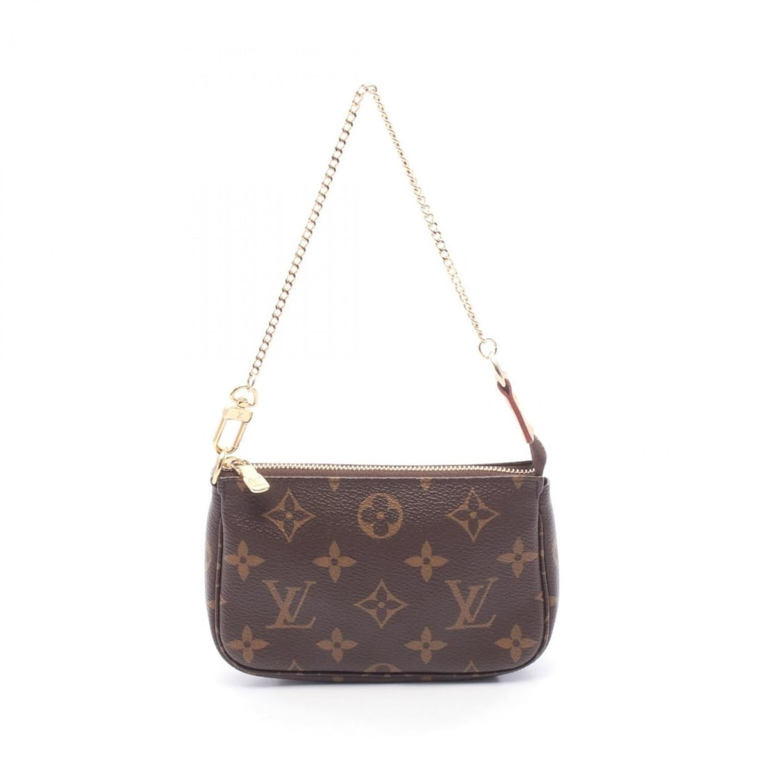 Louis Vuitton Mini Pochette Accessoires Handbag, Coated Canvas and Leather, Monogram, Women's,: --- Catalog ---Category: SizeSize (HxWxD): 9.5cm x 14.5cm x 3cm / 3.74'' x 5.7'' x 1.18''Category: DesignType: Handbag, PochetteColor: BrownGender: WomenMaterial: Coated canvas , Leather Category: