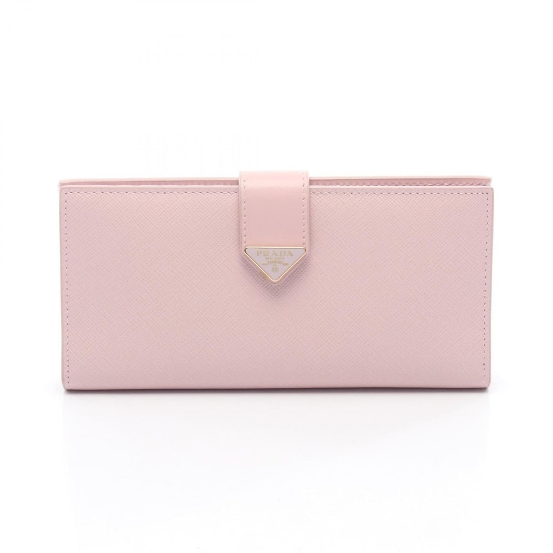 Prada SAFFIANO TAB Triangle Logo Bifold Long Wallet, Saffiano Leather, Women's, Pink, IMV025: --- Catalog ---Category: SizeSize (HxWxD): 9cm x 18cm x 2cm / 3.54'' x 7.08'' x 0.78''Category: DesignType: Long wallet (bi-fold)Color: PinkGender: WomenMaterial: Leather Leather/Fur Type: Saffiano