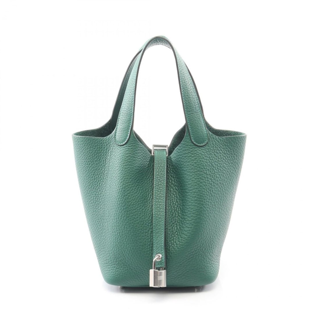 Hermes Hermès Picotin Lock PM handbag in Taurillon Clemence leather, green for women.: --- Catalog ---Category: SizeSize (HxWxD): 18.5cm x 19cm x 13.5cm / 7.28'' x 7.48'' x 5.31''Category: DesignType: HandbagColor: GreenGender: WomenMaterial: Taurillon clemence leather , Leather