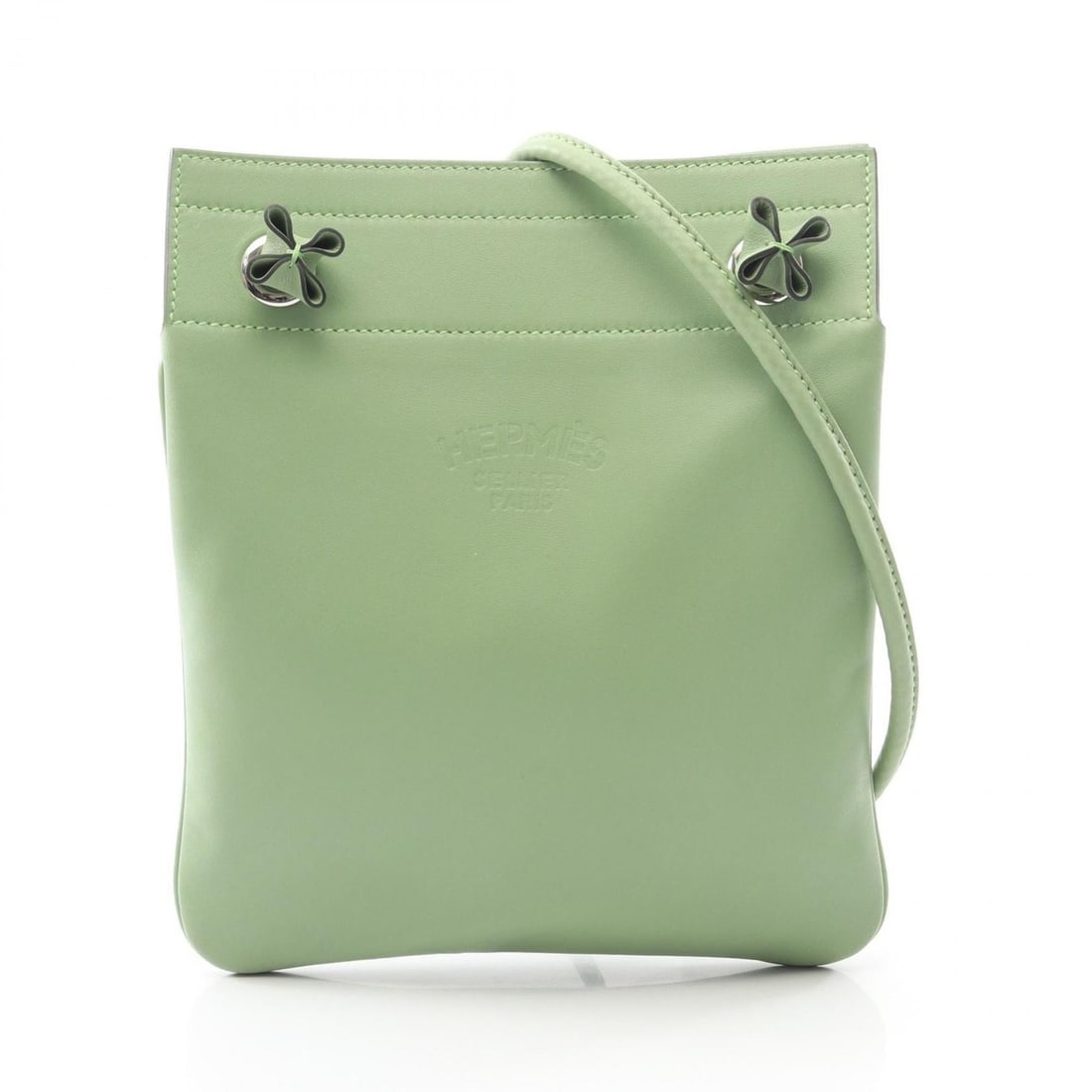 Hermes Hermès Sac Aline Mini Shoulder Bag, Leather, Swift Women's, Green (1 of 11)