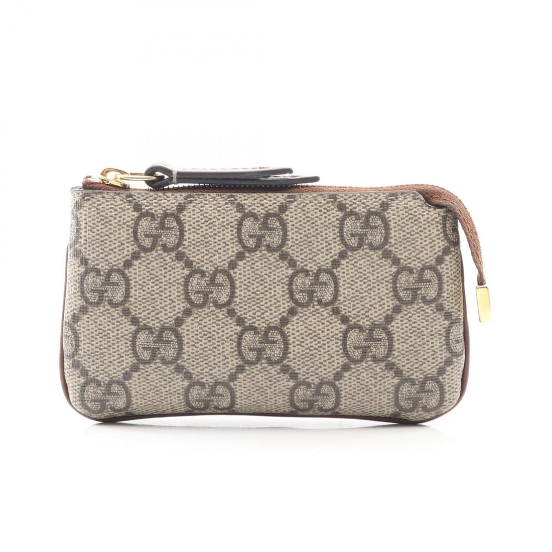 Gucci GG Canvas Wallet with Coin Purse, Leather Coated Canvas, Women's, Beige and Brown, 447964 (1 of 9)