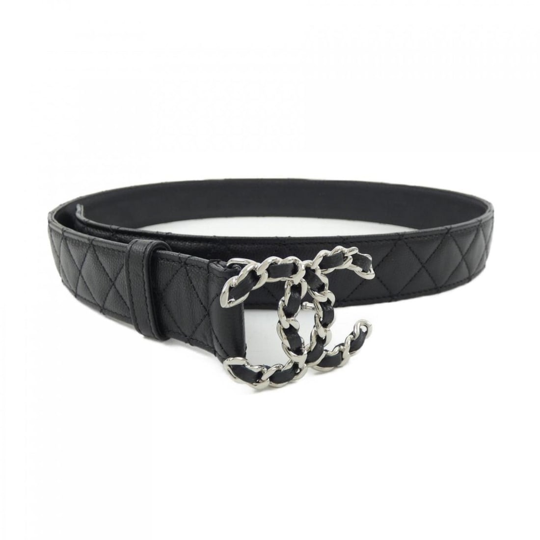 CHANEL belt: --- Catalog ---Category: SizeWidth: 3cm / 1.18''Length: 77.5cm - 83.5cm / 30.51'' - 32.87''Category: DesignType: Standard beltColor: BlackGender: WomenCategory: GeneralBrand: Chanel--- Item List ---Se
