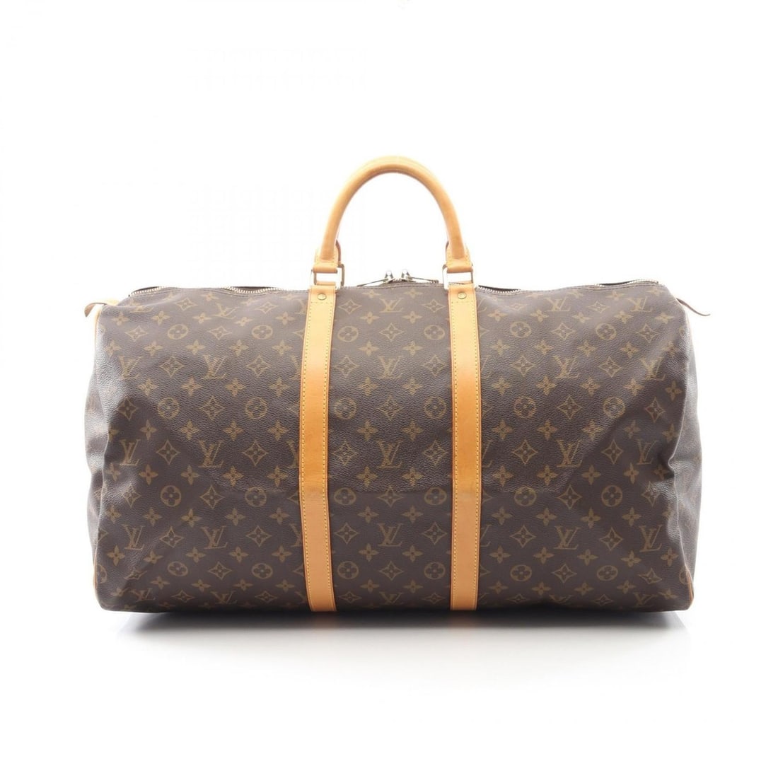 Louis Vuitton Keepall 55 Boston Bag, Coated Canvas and Leather, Monogram, Brown, Men's Women's, (1 of 11)