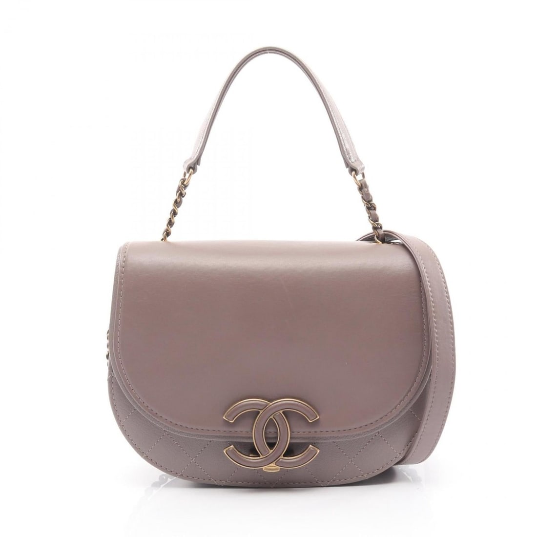 CHANEL Matelasse Shoulder Bag, Leather, Women's, Gray, A93460: --- Catalog ---Category: SizeSize (HxWxD): 14cm x 19cm x 5.5cm / 5.51'' x 7.48'' x 2.16''Category: DesignType: Shoulder bagColor: GrayGender: WomenMaterial: Leather Category: GeneralMPN: A93460Brand: