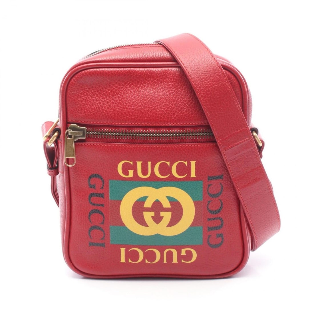 Gucci Print Shoulder Bag, Leather, Red, Men's/Women's, 523591: --- Catalog ---Category: SizeSize (HxWxD): 24.5cm x 20cm x 6cm / 9.64'' x 7.87'' x 2.36''Category: DesignType: Shoulder bagColor: Red colorGender: Men,WomenMaterial: Leather Category: GeneralMPN: 5235