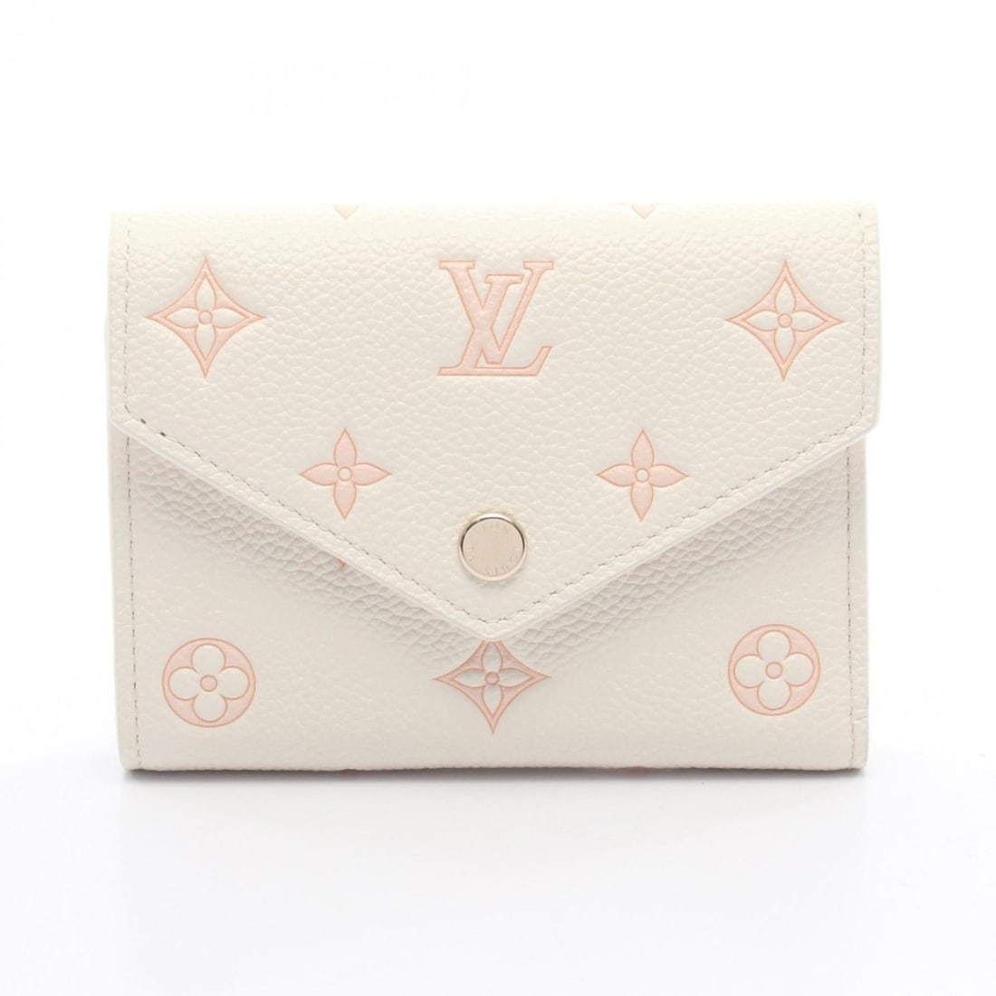 Louis Vuitton Monogram Empreinte Leather Tri-fold Wallet (M28299) in White, Pink, Milky and Peach.: --- Catalog ---Category: SizeSize (HxWxD): 9cm x 12cm x 1.5cm / 3.54'' x 4.72'' x 0.59''Category: DesignType: Wallet (tri-fold)Color: Peach, Pink, WhiteGender: WomenMaterial: Monogram Empreinte Catego