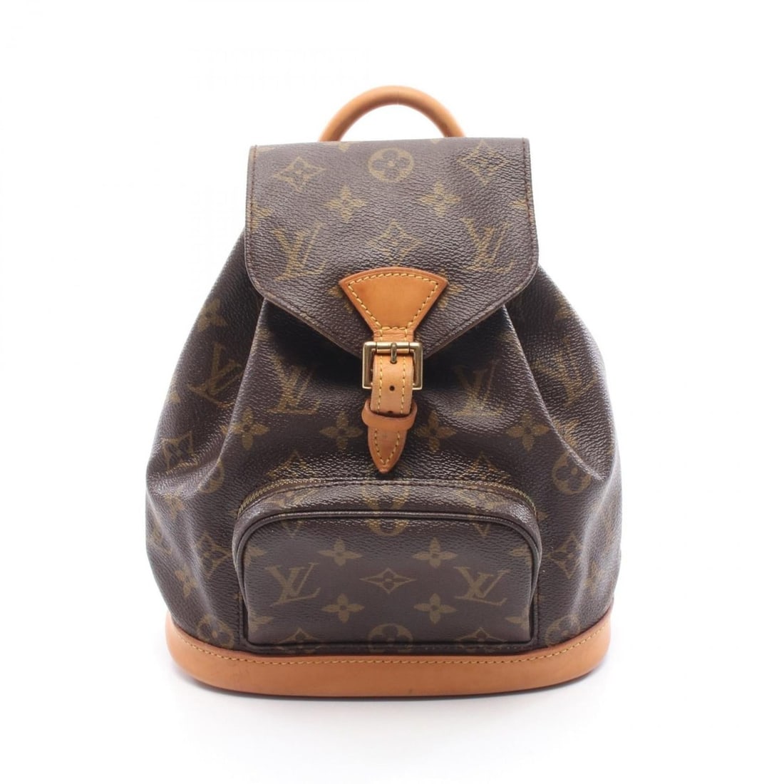 Louis Vuitton Mini Montsouris Backpack Bag, Coated Canvas and Leather, Monogram, Women's, Brown, (1 of 13)