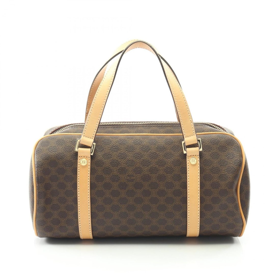 Celine Macadam handbag, coated canvas and leather, brown, for women (1 of 15)