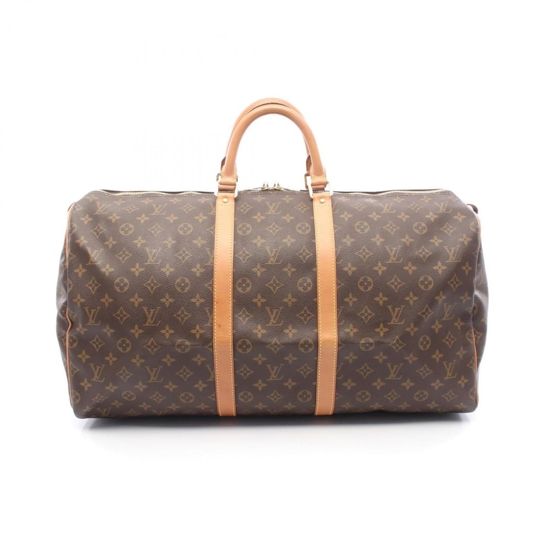Louis Vuitton Keepall 55 Boston Bag, Coated Canvas and Leather, Monogram, Brown, Men's Women's, (1 of 17)