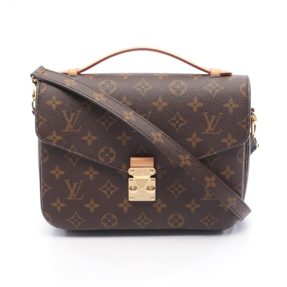Louis Vuitton Metis MM Pochette Handbag in Coated Canvas and Leather with Monogram Design, Brown, (1 of 13)