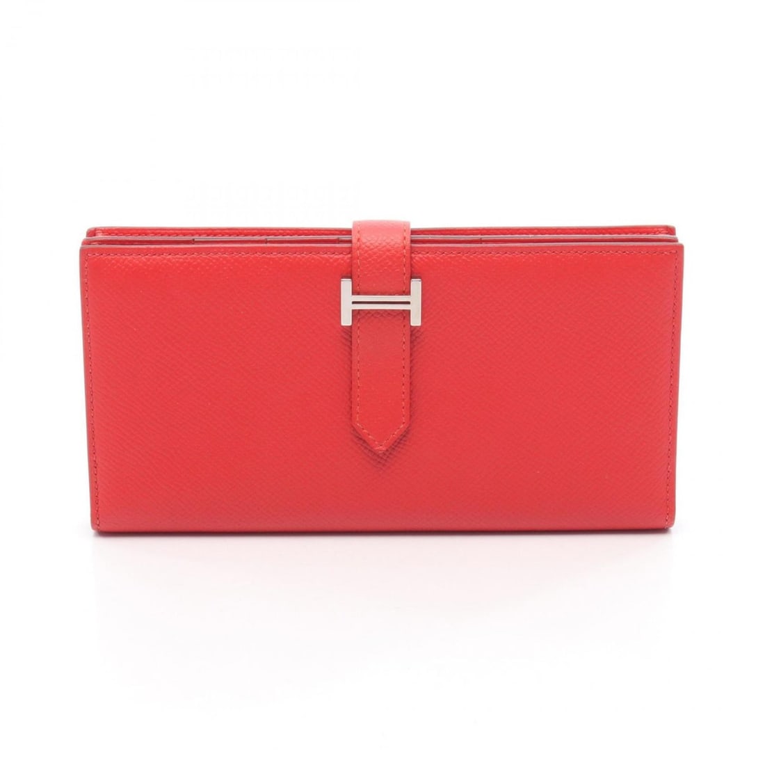 Hermes Hermès Bearn Soufflet Bi-fold Long Wallet in Calfskin Leather (Cowhide) with Epsom Leather, (1 of 11)