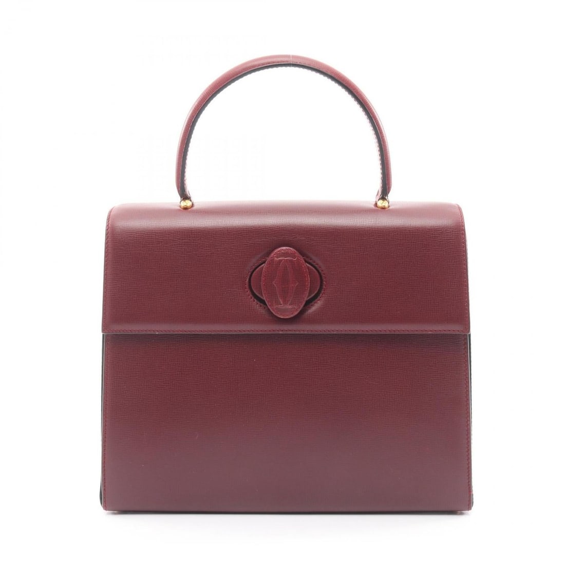 Cartier Must Line Top Handle Handbag, Leather, Women's, Bordeaux (1 of 13)