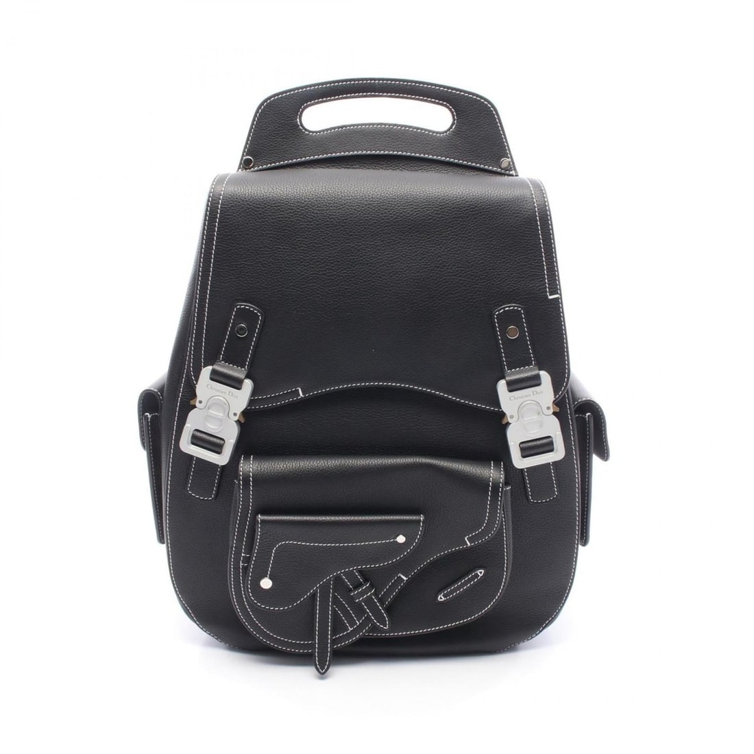 Christian Dior Dior Gallop Maxi Rucksack, Leather, Men's, Black: --- Catalog ---Category: SizeSize (HxWxD): 40cm x 32cm x 14cm / 15.74'' x 12.59'' x 5.51''Category: DesignType: BackpackColor: BlackGender: MenMaterial: Leather Category: GeneralBrand: Christian Dior-