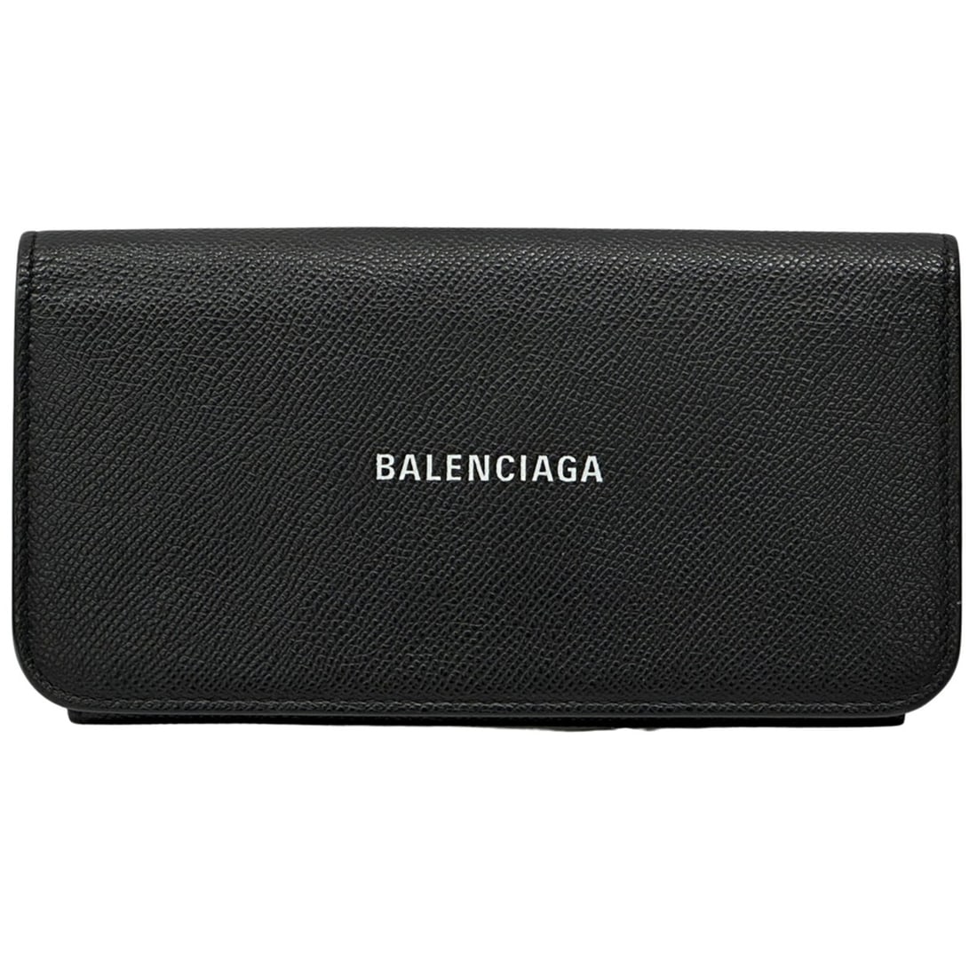Balenciaga Everyday Long Wallet in Black Leather for Men and Women: --- Catalog ---Category: SizeSize (HxWxD): 9.5cm x 19cm x 2cm / 3.74'' x 7.48'' x 0.78''Category: DesignType: Long wallet (bi-fold)Color: BlackGender: Men,WomenMaterial: Leather Category:
