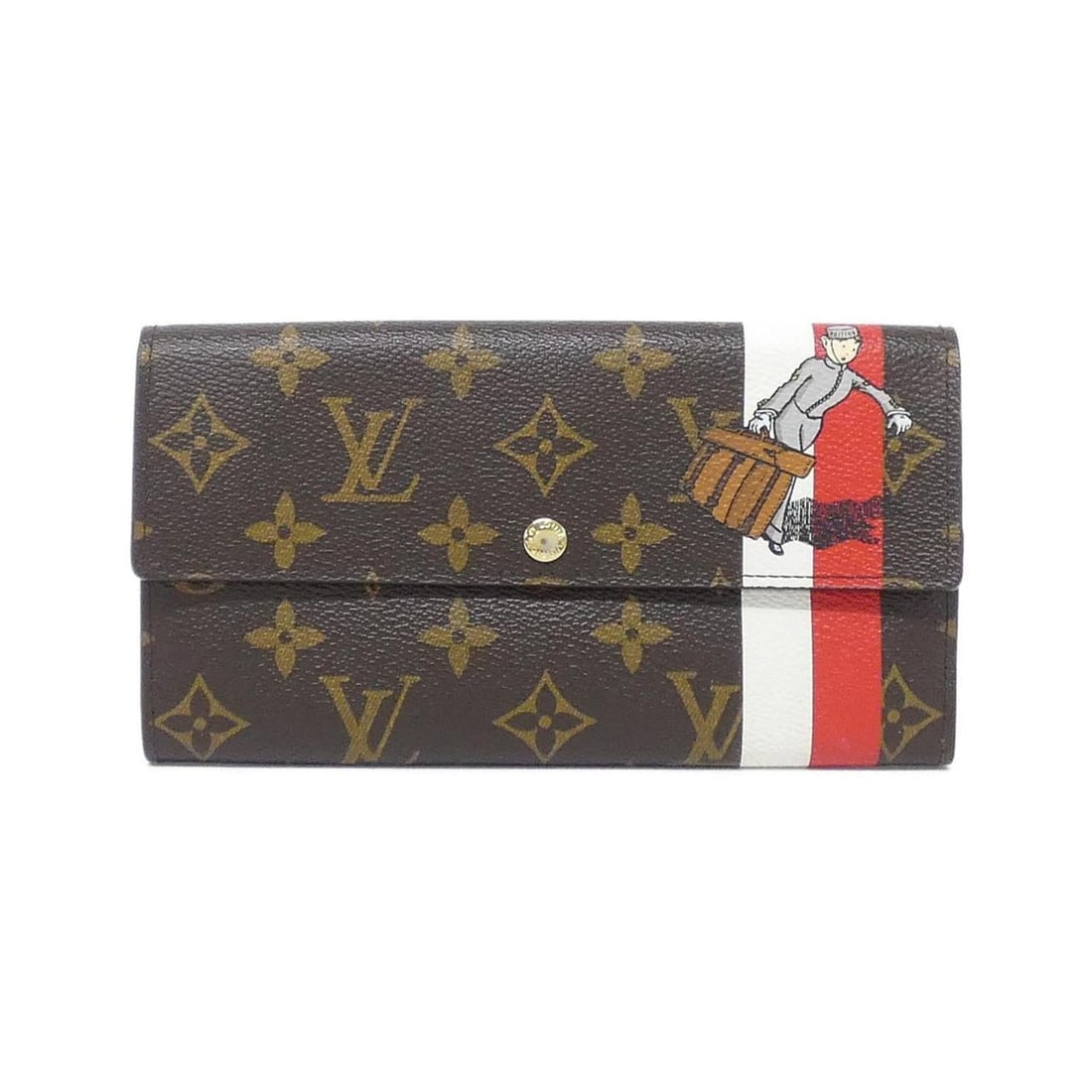 Louis Vuitton Monogram Groom Portefeuille Sarah M60034 Wallet (1 of 19)