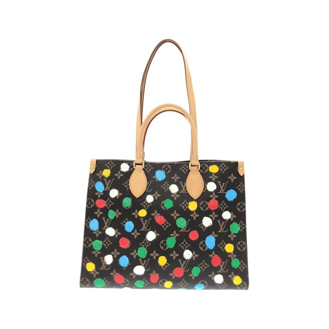 Louis Vuitton Monogram (LV x YK) On the Go MM M46379 Handbag: --- Catalog ---Category: SizeSize (HxWxD): 27cm x 34cm x 15cm / 10.62'' x 13.38'' x 5.9''Category: DesignType: HandbagColor: MarronGender: Men,WomenMaterial: Coated canvas Hardware Color: