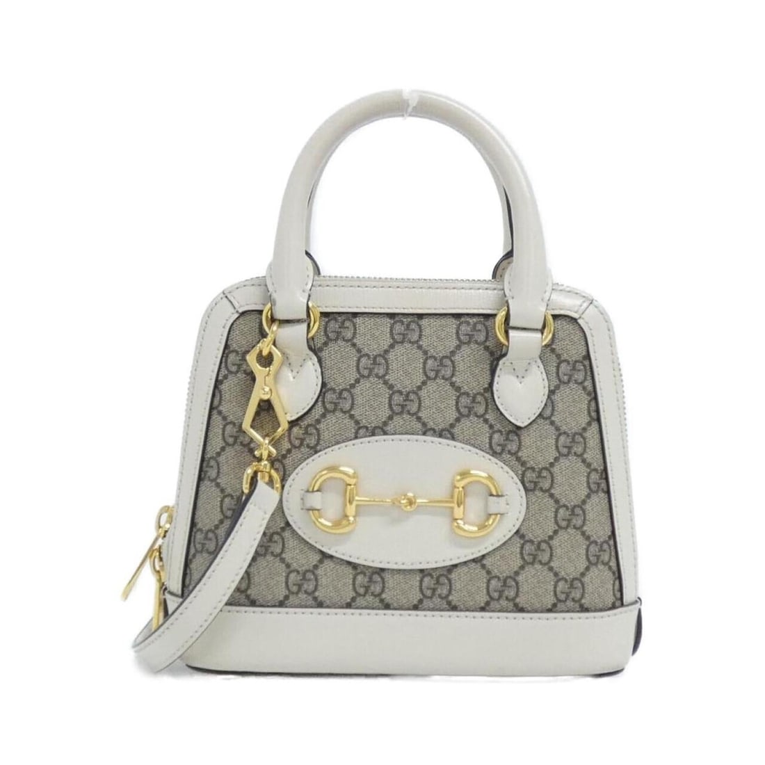 Gucci HORSEBIT 1955 640716 92TCG handbag: --- Catalog ---Category: SizeSize (HxWxD): 18cm x 20cm x 7cm / 7.08'' x 7.87'' x 2.75''Category: DesignType: HandbagColor: Beige, WhiteGender: WomenMaterial: GG Supreme Hardware Color: GoldCategory: