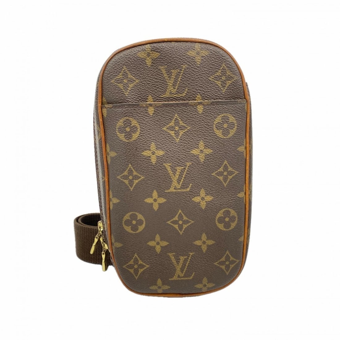 Louis Vuitton Monogram Pochette Ganju M51870 Brown Men's Bag: --- Catalog ---Category: SizeSize (HxWxD): 22cm x 12cm x 4.5cm / 8.66'' x 4.72'' x 1.77''Category: DesignType: Sling bagColor: BrownGender: MenCategory: GeneralMPN: M51870Brand: Louis Vuitton--- Item