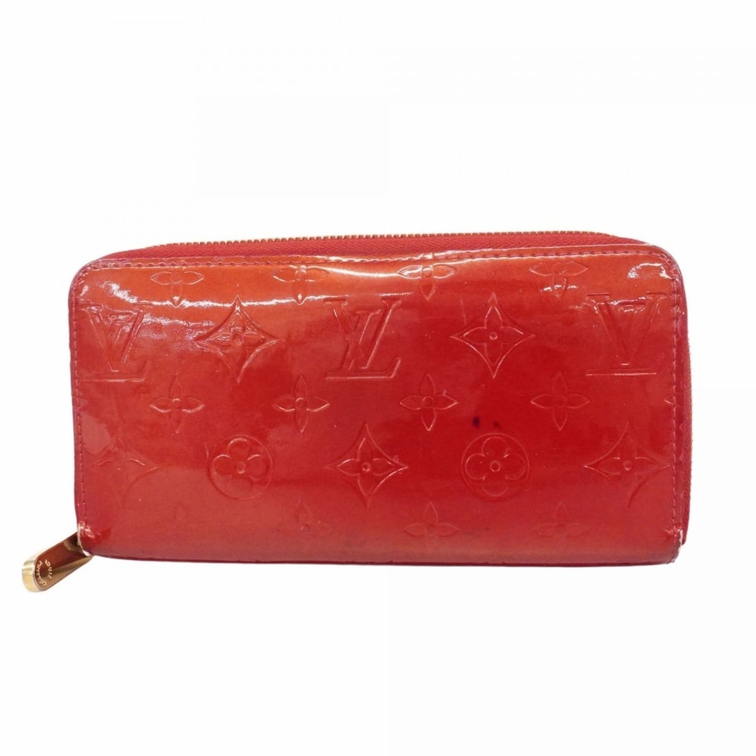 Louis Vuitton Vernis Zippy Wallet M91981 Pomme d'Amour Women's Long (1 of 18)