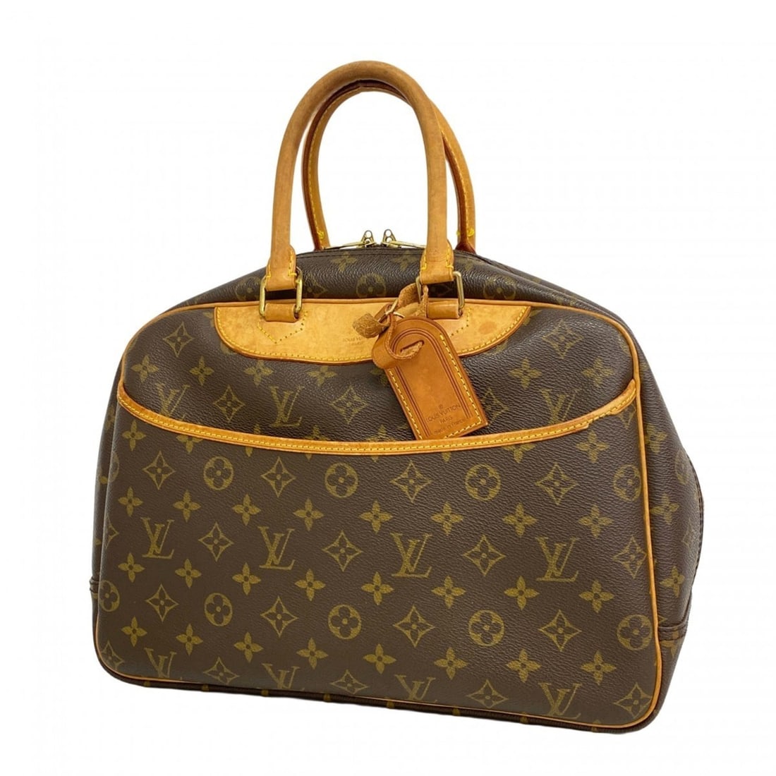 Louis Vuitton Monogram Deauville Handbag M47270 Brown Women's (1 of 18)
