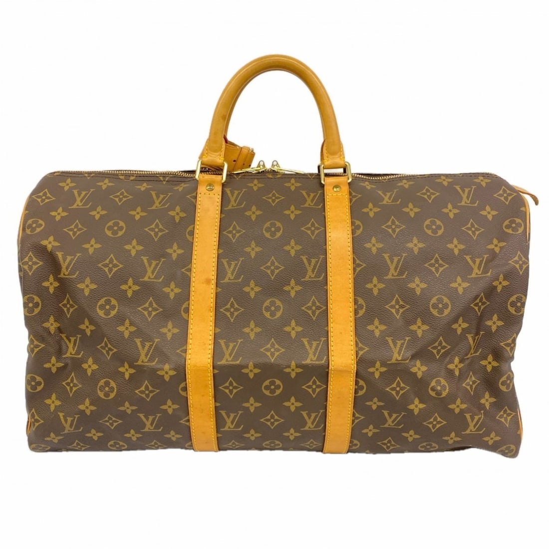 Louis Vuitton Monogram Keepall 50 Boston Bag M41426 Brown Men's and Women's (1 of 12)