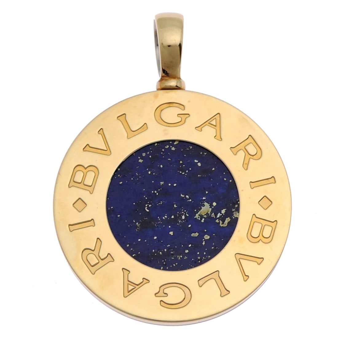 Bvlgari Lapis Lazuli and Onyx Pendant Top for Women Men in 750 Yellow Gold with Blue Tones: --- Catalog ---Category: SizePendant Size: 47.1mm x 34.8mm / 1.85'' x 1.37''Category: DesignColor: Black, Blue, YellowGender: Men,WomenMaterial: Stainless steel, Yellow gold (18K)Necklace Type: Pendan