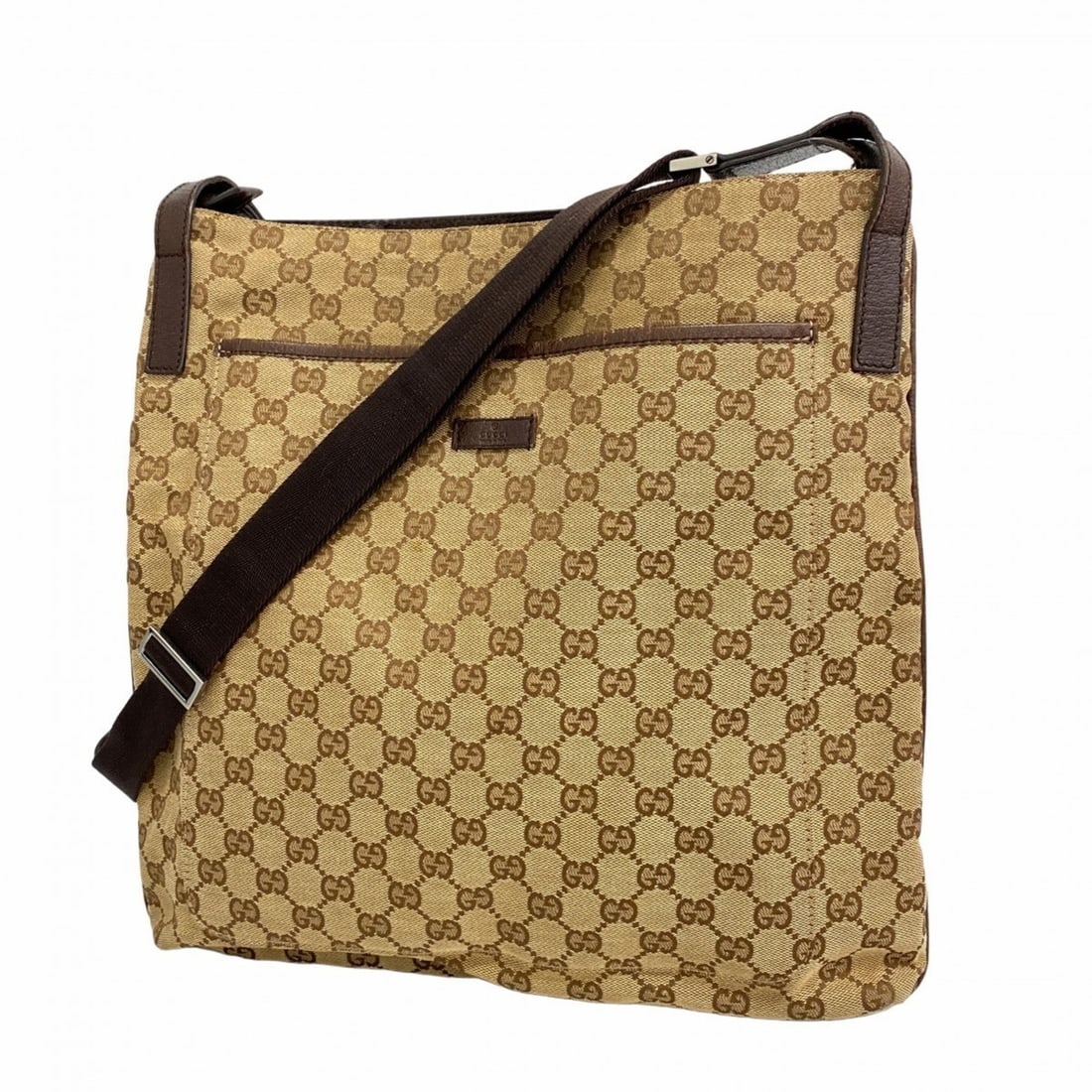 Gucci Shoulder Bag GG Canvas 122791 Beige Brown Women's (1 of 12)