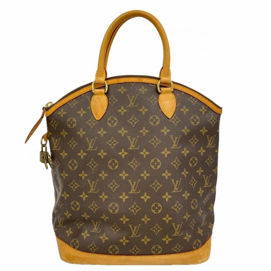 Louis Vuitton Monogram Lockit Vertical Handbag M40103 Brown Women's (1 of 14)