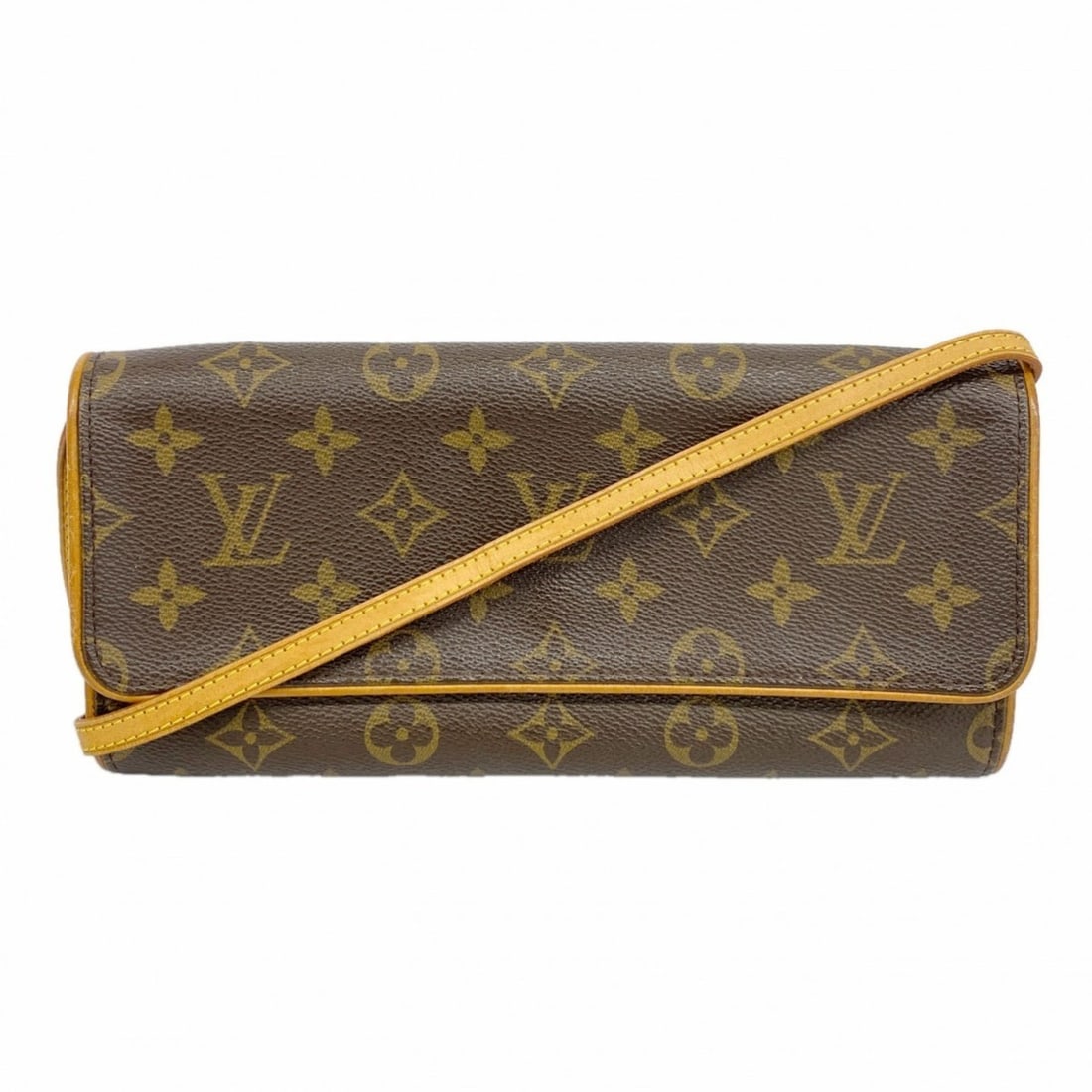 Louis Vuitton Monogram Pochette Twin GM Shoulder Bag M51852 Brown Women's (1 of 11)