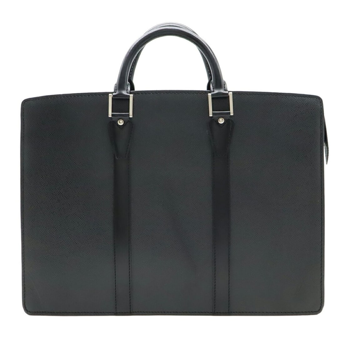 LOUIS VUITTON Taiga Porte-Document Rozan Bag, Ardoise, Black, Shoulder Strap Missing, M30052 (1 of 18)