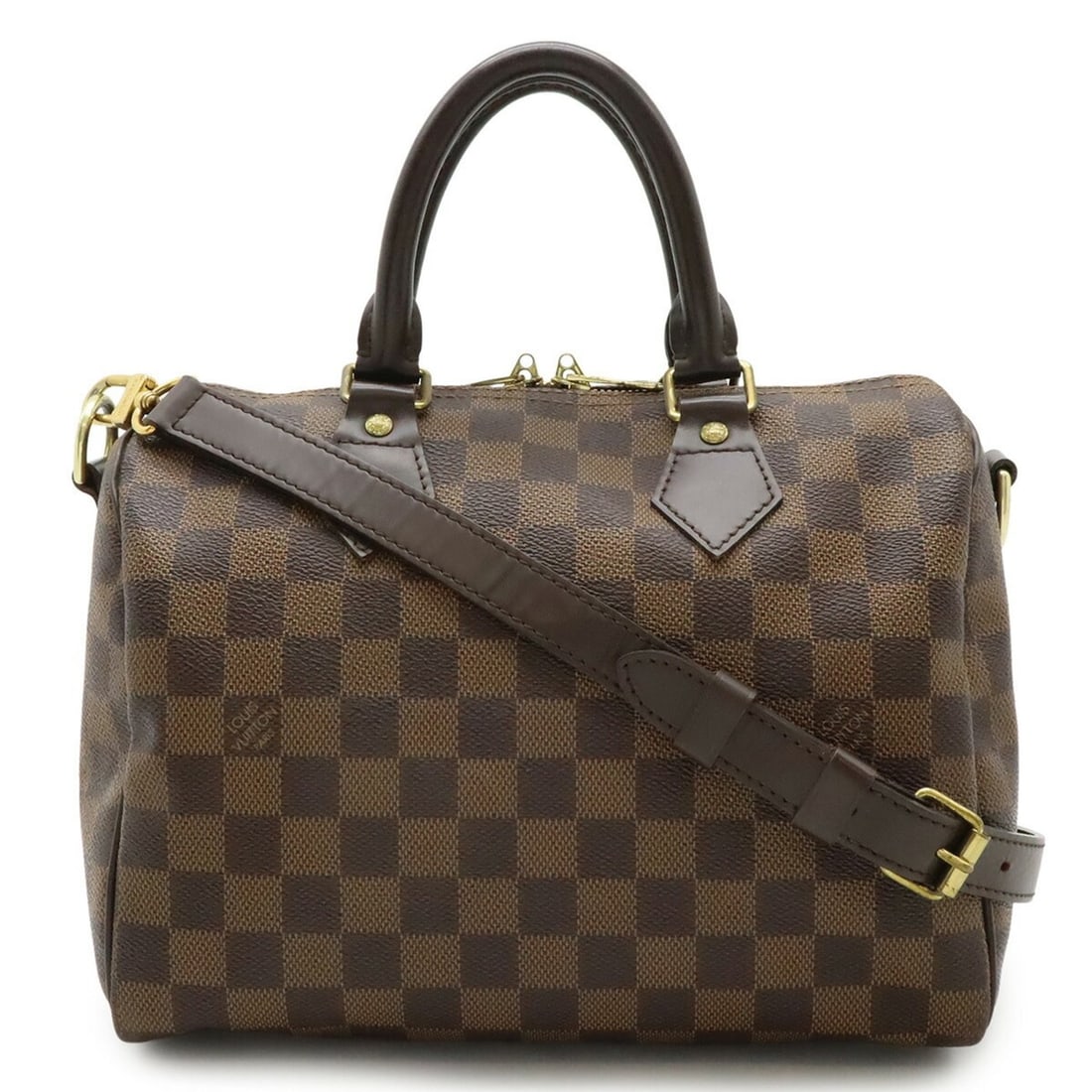 LOUIS VUITTON Damier Speedy Bandouliere 25 Handbag, Shoulder Bag, Boston Bag N41368: --- Catalog ---Category: SizeSize (HxWxD): 18cm x 25.5cm x 15cm / 7.08'' x 10.03'' x 5.9''Strap Length: 121cm / 47.63''Category: DesignType: Boston bag, Handbag, Shoulder bagColor: BrownGender: WomenM