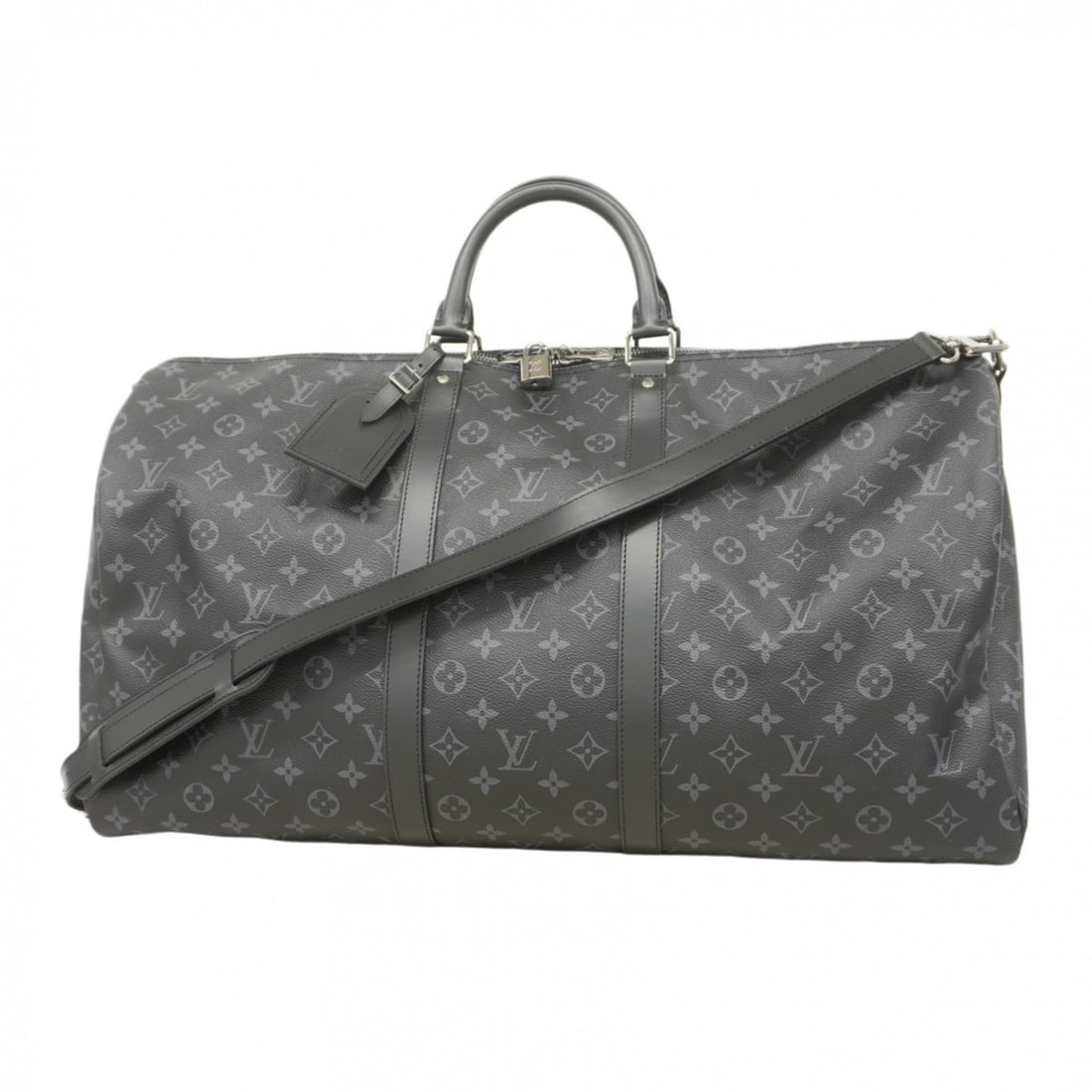 Louis Vuitton Monogram Eclipse Keepall Bandouliere 55 Boston Bag M40605 Black Men's: --- Catalog ---Category: SizeSize (HxWxD): 31cm x 55.5cm x 24cm / 12.2'' x 21.85'' x 9.44''Category: DesignType: Boston bagColor: BlackGender: MenCategory: GeneralMPN: M40605Brand: Louis Vuitton--- It