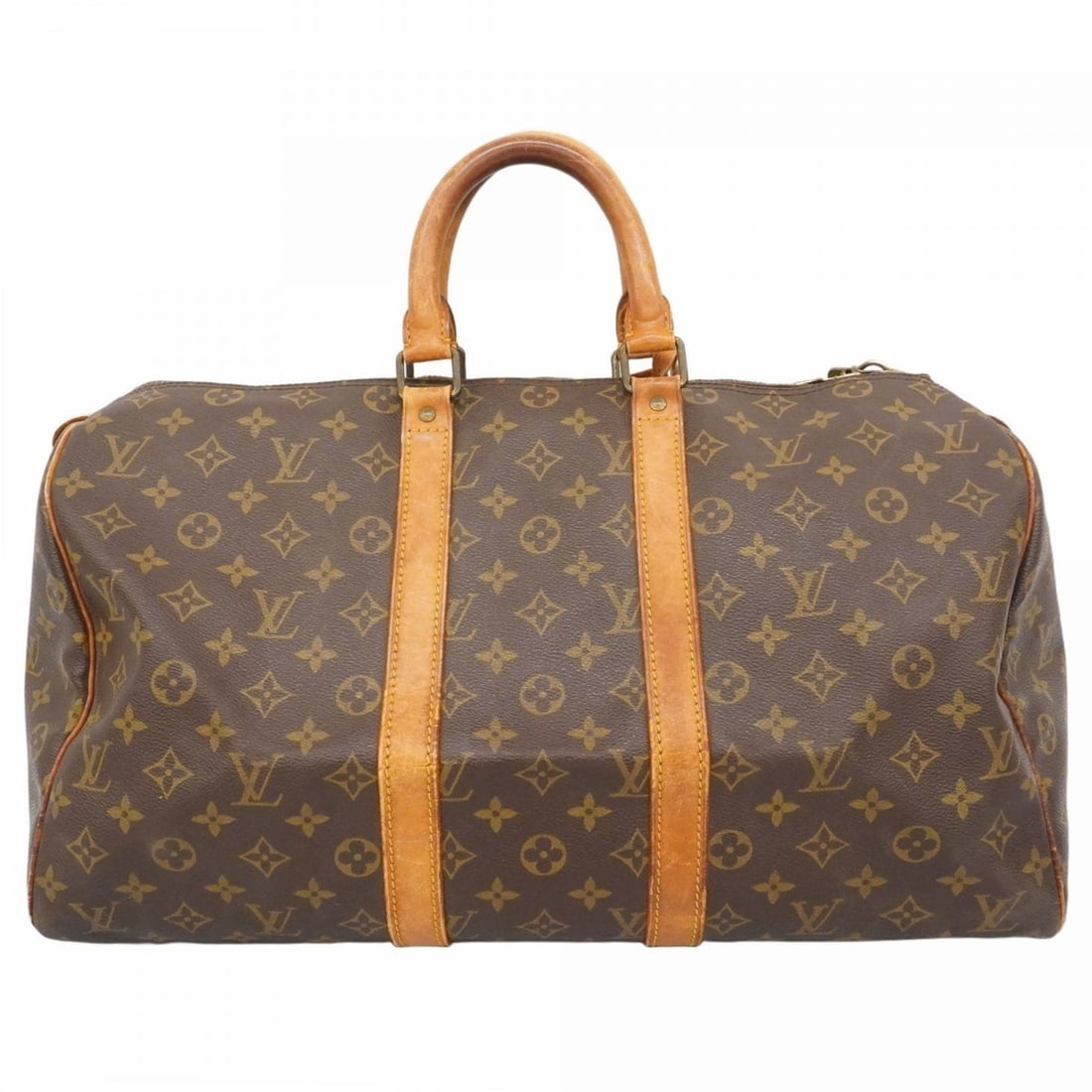Louis Vuitton Monogram Keepall 45 Boston Bag M41428 Brown Men's/Women's (1 of 18)