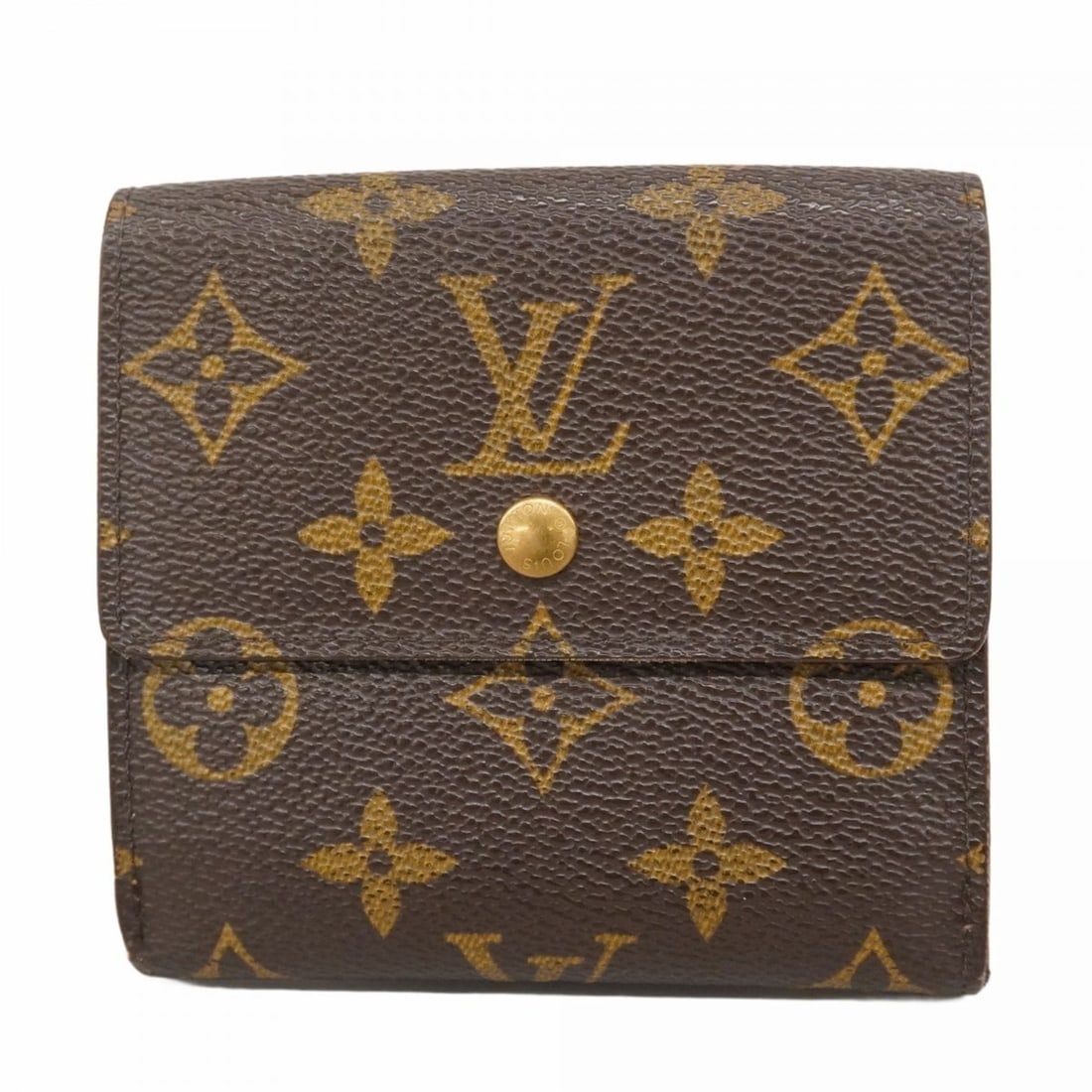 Louis Vuitton Monogram Tri-fold Wallet Porte-Monnaie-Vieux Carte Credit M61652 Brown Men's and (1 of 19)