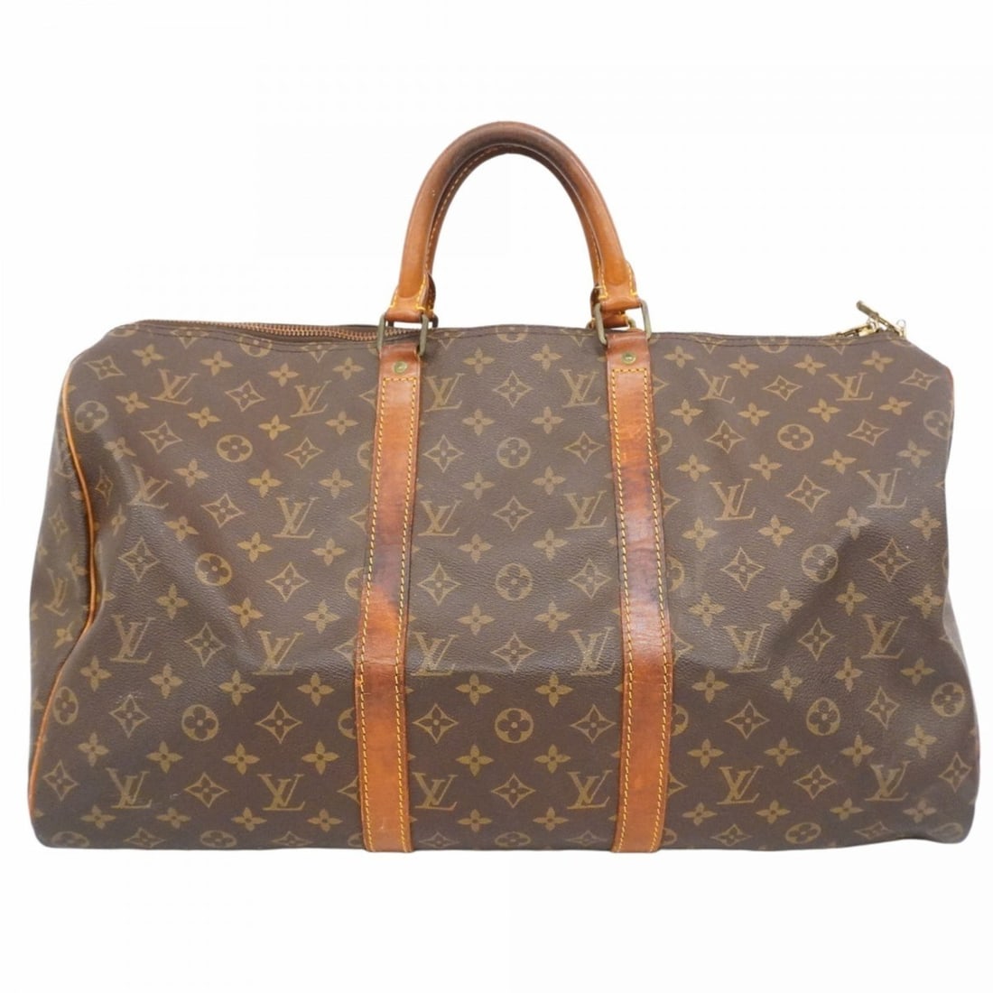 Louis Vuitton Monogram Keepall 50 Boston Bag M41426 Brown Men's and Women's (1 of 20)