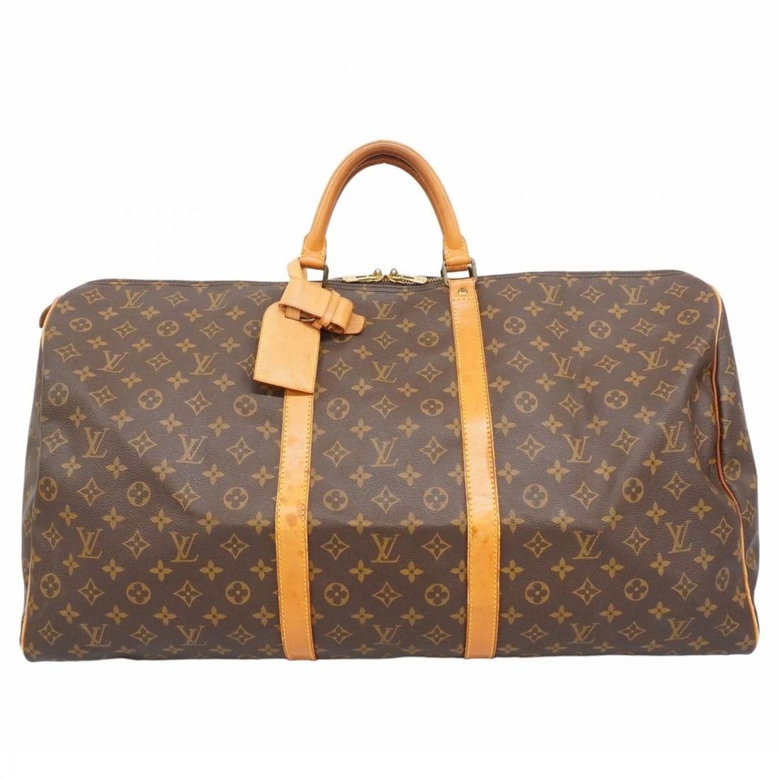 Louis Vuitton Monogram Keepall 60 Boston Bag M41422 Brown Men's/Women's (1 of 19)