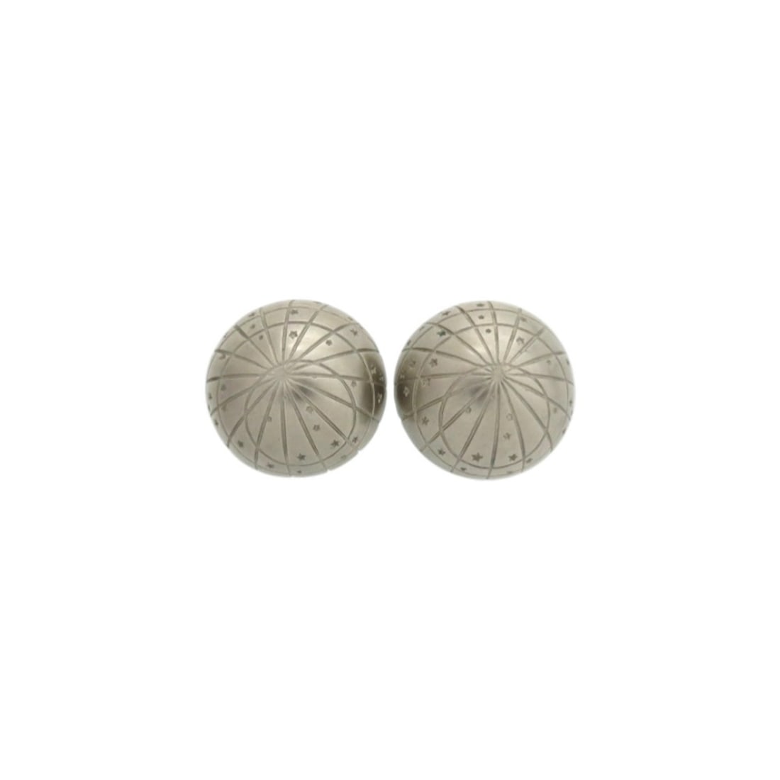 Excellent condition Hermès Zodiac Horoscope ZODIAC metal silver earrings 0116HERMES (1 of 11)