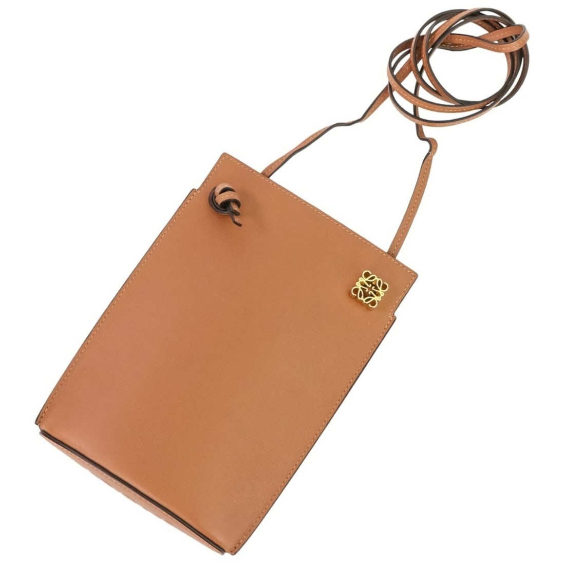 Excellent condition LOEWE Anagram Dice phone pouch/shoulder pouch in brown. Women's. Luxs Pre-owned (1 of 18)