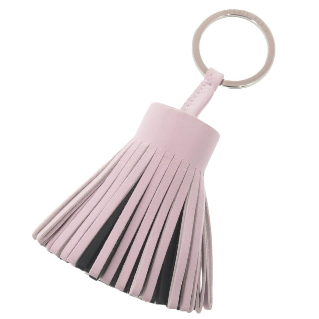 Like new Hermès Carmen Anjo Miro bag charm with fringe, mauve pale, Vert Cypress, Fizz, U stamp: --- Catalog ---Category: SizeSize (HxWxD): 12cm x 5cm / 4.72'' x 1.96''Category: DesignType: KeyringColor: SilverGender: UnisexMaterial: Agneau MiloCategory: GeneralLine: CarmenBrand: HermesCountry of