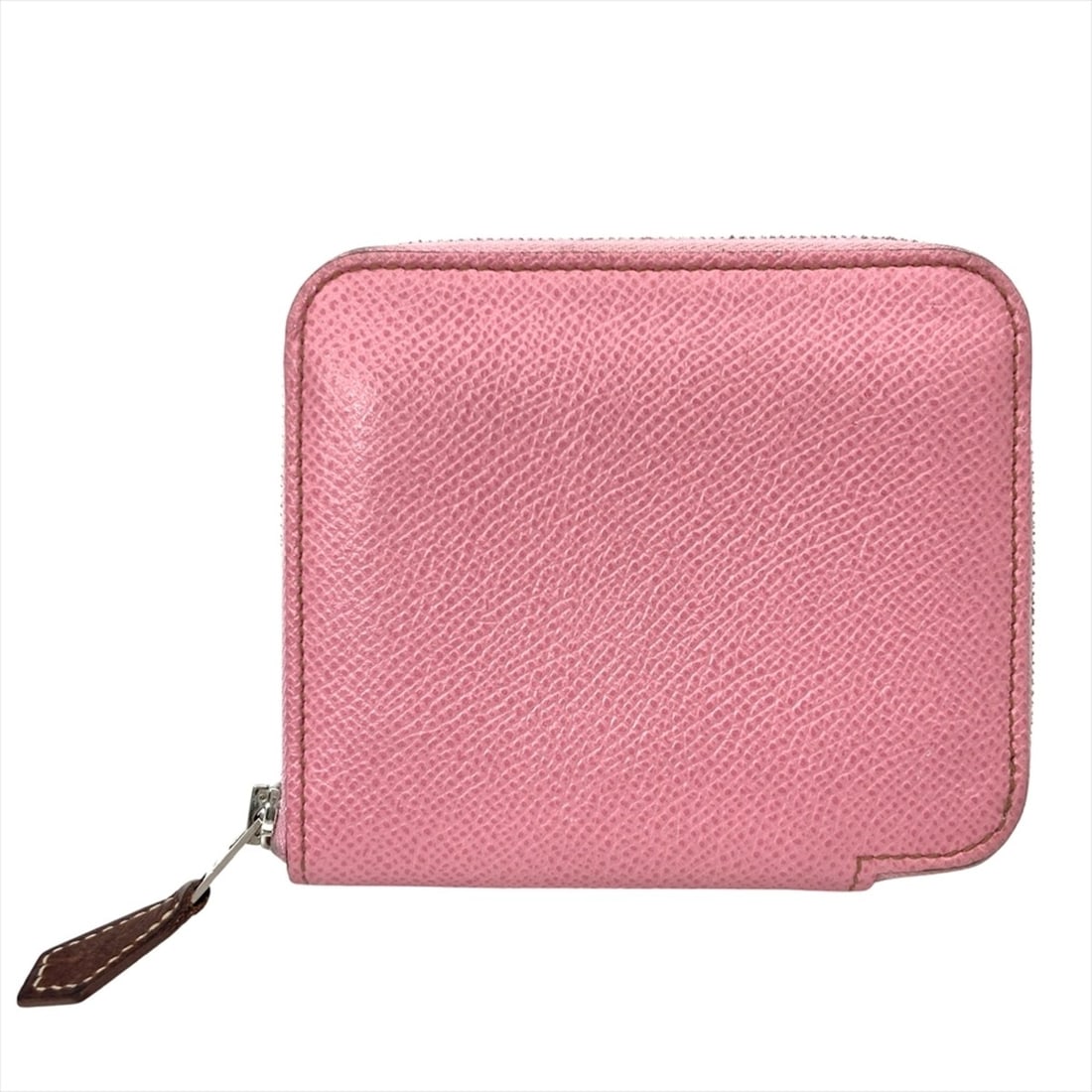 Hermes Hermès Azap Silkin Compact Wallet/Coin Case, Epsom Leather, Z Stamp, Pink, Rose Confetti, (1 of 11)